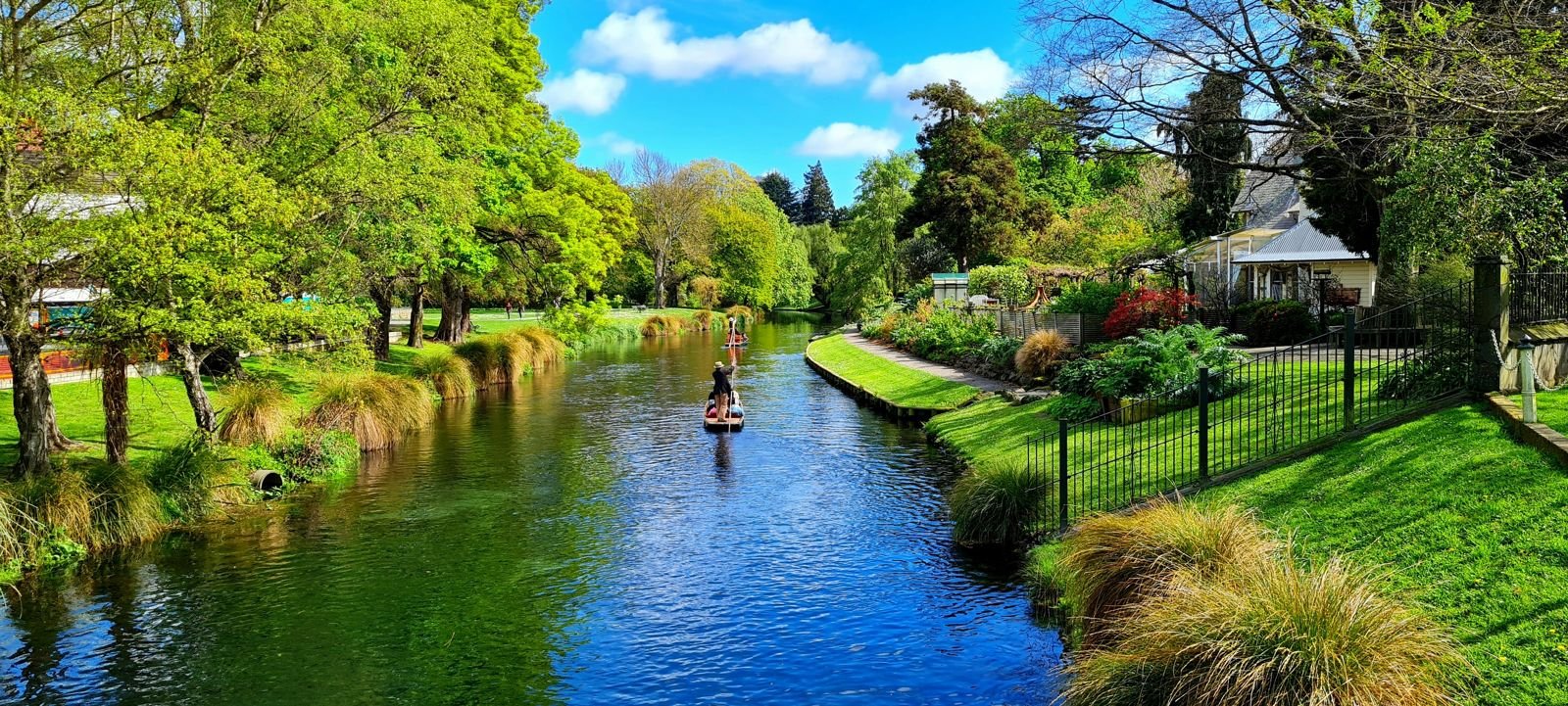 Punting on the Avon River, Christchurch